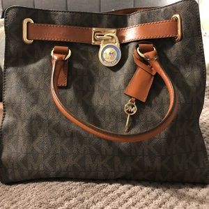 Michael Kors Hamilton Large MK Logo Tote Bag